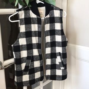 Buffalo check vest